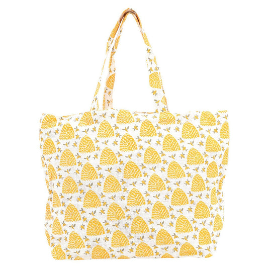 Beehive Biodegradable blu Jute Tote