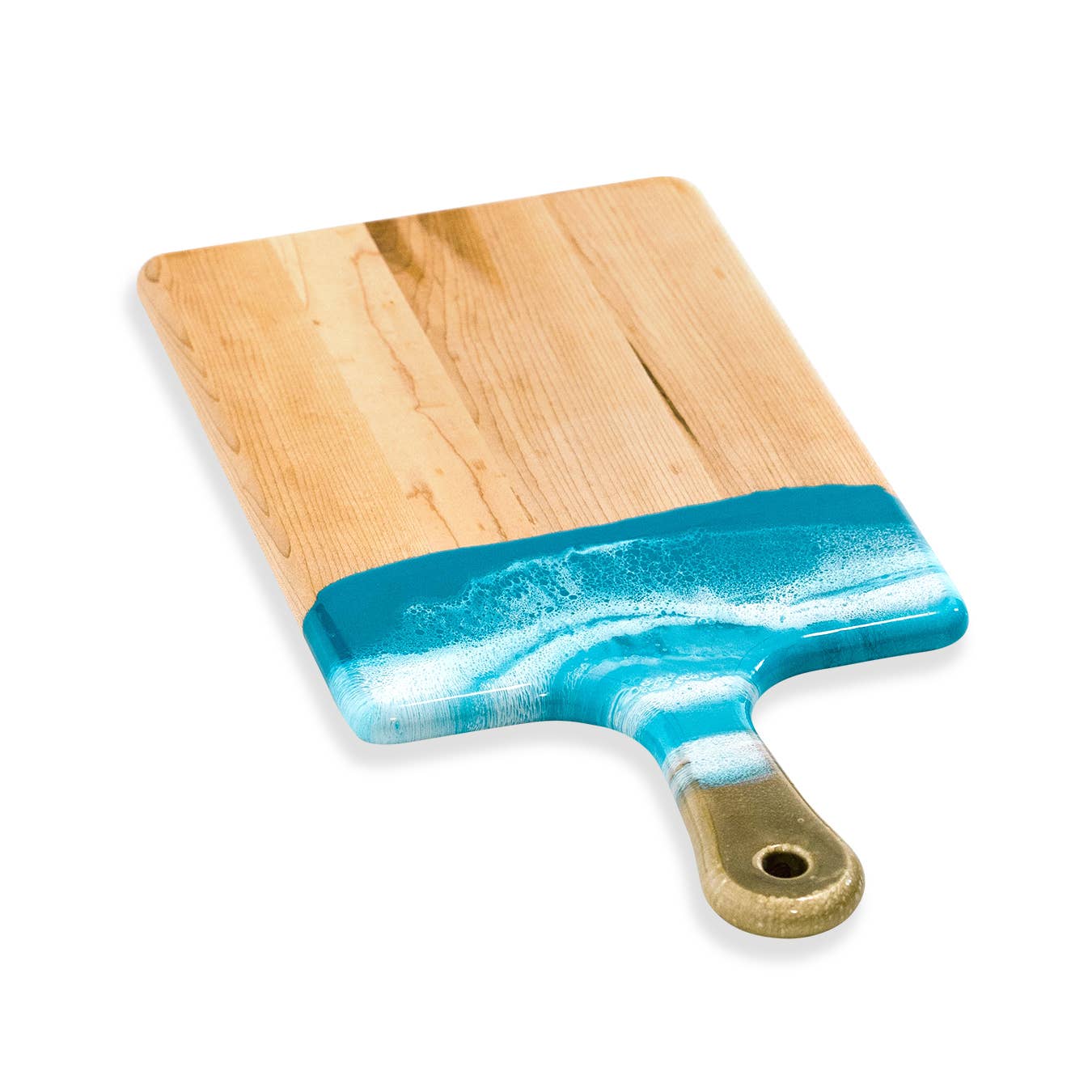 Handcrafted Ocean Blue Canadian Maple Resin Cheeseboards